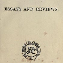 Title page of Essays and Reviews, by seven contributors, including Benjamin Jowett and Baden Powell, 1860, Internet Archive (archive.org)