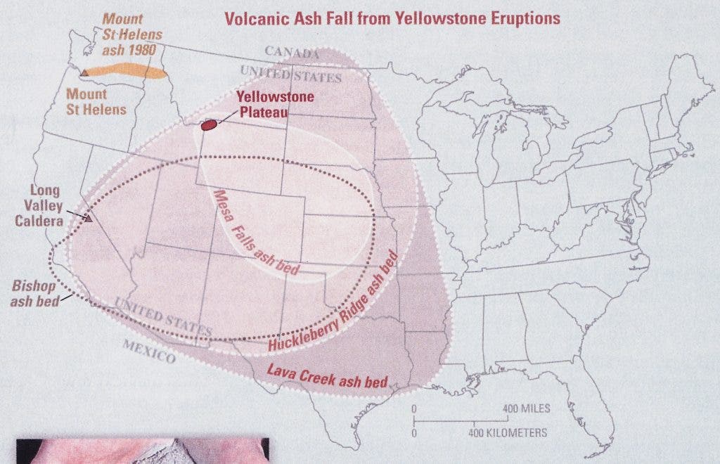 Image source: Lowenstern, J. B., et al. Steam Explosions, Earthquakes, and Volcanic Eruptions: What’s in Yellowstone’s Future? U.S. Geological Survey, 2005, p. 5. View Source