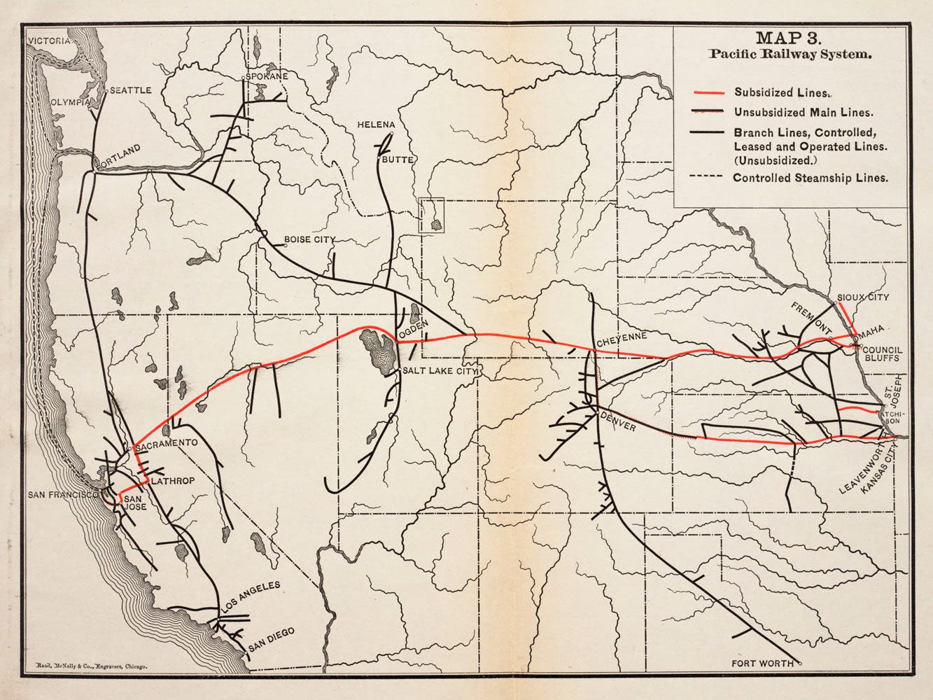 Pacific Railway Route