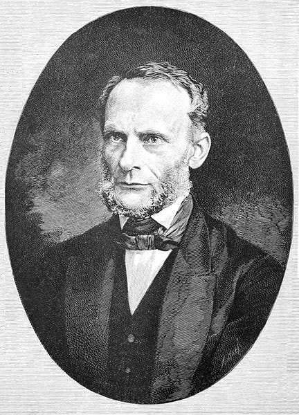 Portrait of Rudolf Clausius, mentor of Leonid Entropy, in Popular Science Monthly, 1889 (Wikimedia commons)