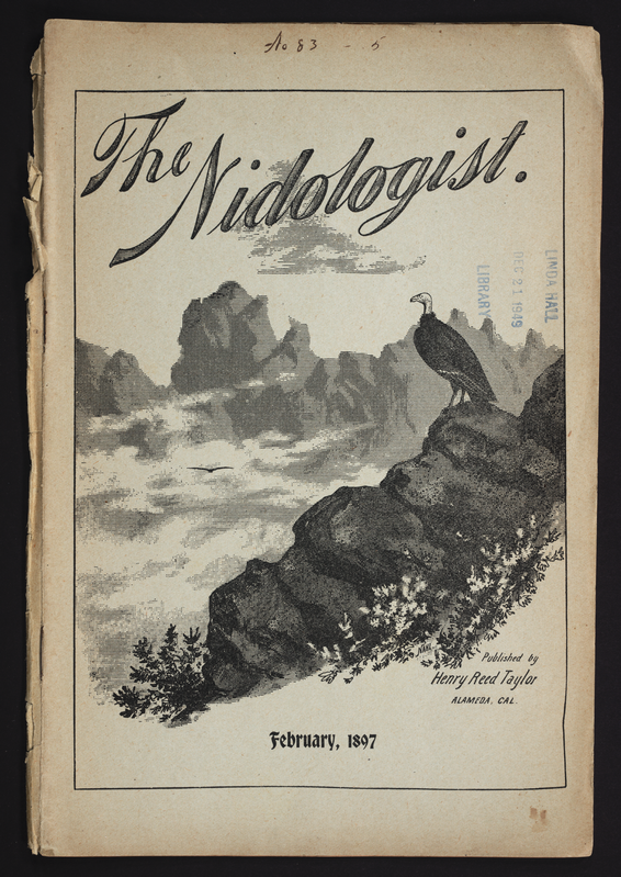 Magazines for egg collectors emerged in the late-19th century as the hobby gained popularity. Titles included The Oölogist, Ornithologist and the Oölogist, and the Young Oölogist. Henry Reed Taylor, a prominent egg collector from Alameda, California, published The Nidiologist from 1893 to 1897 to promote the hobby. The Nidologist. February 1897, Alameda, Cal. View Source.