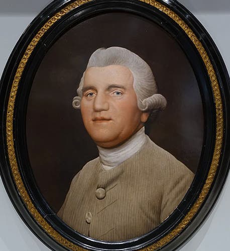 Josiah Wedgwood, portrait by George Stubbs, enamel on ceramic, 1780, in the Wedgwood Museum, Barlaston, Stoke-on-Trent (Wikimedia commons)