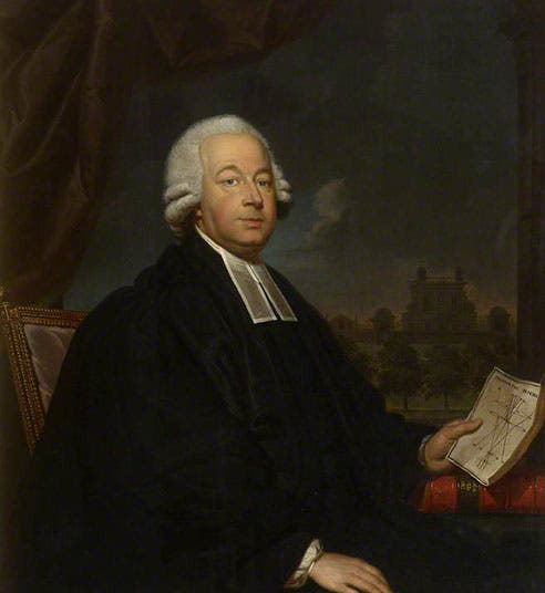 Portrait of Nevil Maskelyne, oil on canvas, by Gerard van der Puyl, 1785, Royal Society of London (artuk.org)