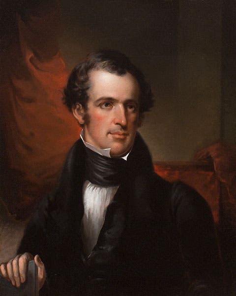 Portrait of John Godman, by Rembrandt Peale, date unknown to us, Library, Academy of Natural Sciences of Drexel University (photo supplied by Robert M. Peck)