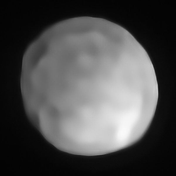 An image of 10 Hygiea, taken by the Very Large Telescope array, Chile, 2019; Hygeia was discovered by Annibale de Gasparis, Apr. 12, 1849, and is considered by some to be a candidate for “dwarf planet” status (Wikimedia commons)