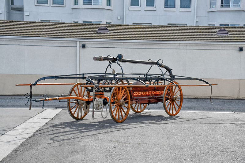 Button & Co. hand pumper, built 1856, sold at auction, 2022, for $63,500 (bringatrailer.com)