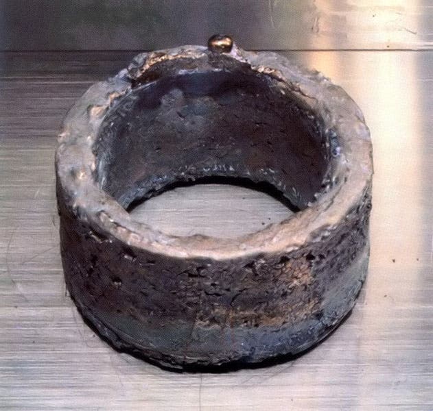 11.6 lbs. of pure plutonium, formed into a ring to prevent accidents (Wikimedia commons)
