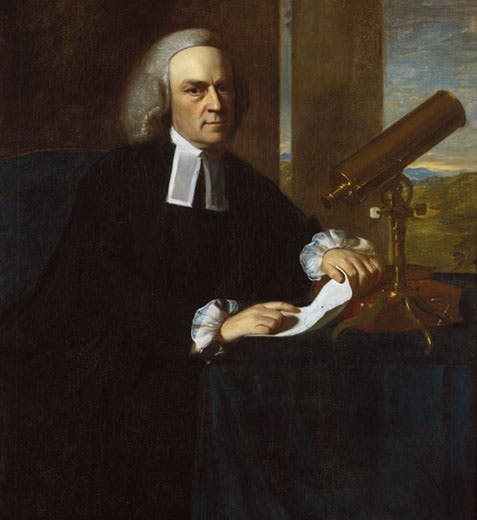 John Winthrop, portrait by John Singleton Copley, ca 1773 (Harvard Art Museums)