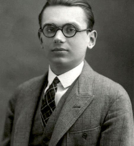 Kurt Gödel, photograph, Vienna, 1925 (Wikimedia commons)