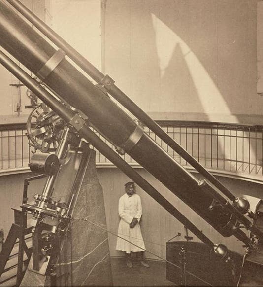 The 15-inch Merz and Mahler refractor commissioned by F.G.W. von Struve for Pulkovo Observatory, 1839 (harvard.edu, courtesy of Tom Fine)