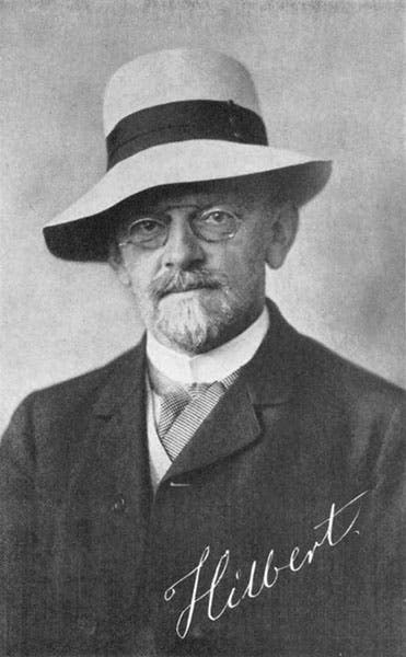 Portrait of David Hilbert (Wikimedia commons)