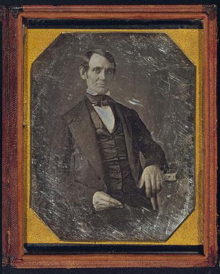 Portrait of Abraham Lincoln, age 38, daguerreotype, Library of Congress, 1847 (loc.gov)