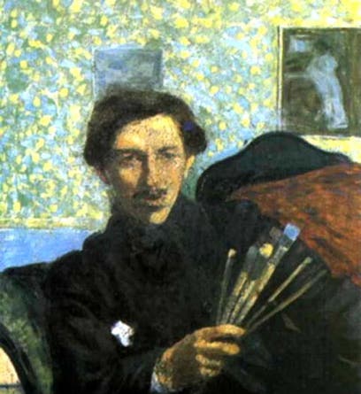 Umberto Boccioni, self-portrait, oil on canvas, Pinacoteca de Brera, Milan, 1905 (Wikimedia commons)