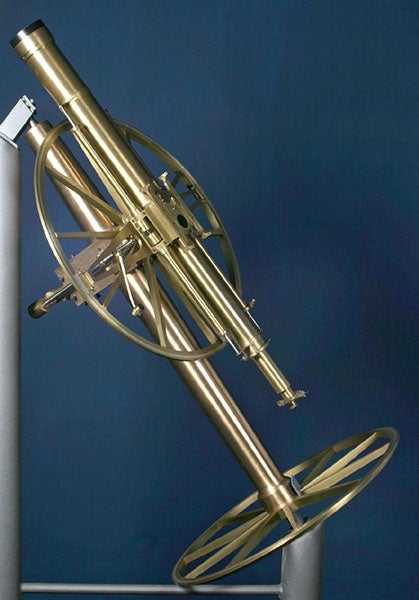 Telescope, built by Reichenbach and Utzschnider of Munich for the Capodimonte Astronomical Observatory in Naples, used by Annibale de Gasparis to discover 9 asteroids (beniculturali.inaf.it)