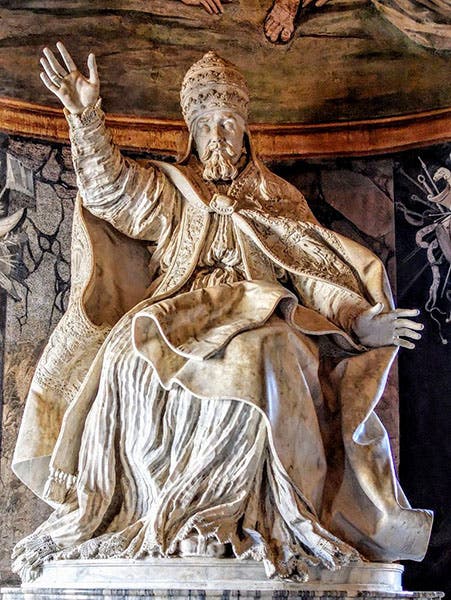 Pope Urban VIII, marble sculpture by Gian Lorenzo Bernini, 1635-40, Capitoline Museum, Rome (walksinrome.com)