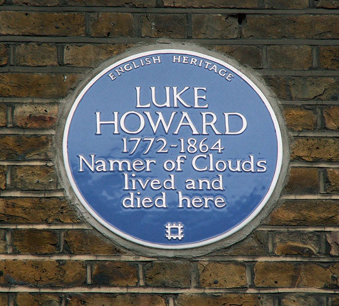 Blue plaque for Howard in Bruce Grove, Tottenham (Wikipedia)