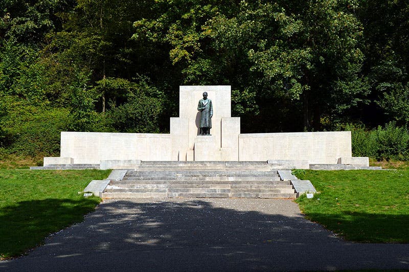 Lorentz Monument Park, Arnhem, Netherlands, with a bronze statue of Hendrik Antoon Lorentz (Wikimedia commons)