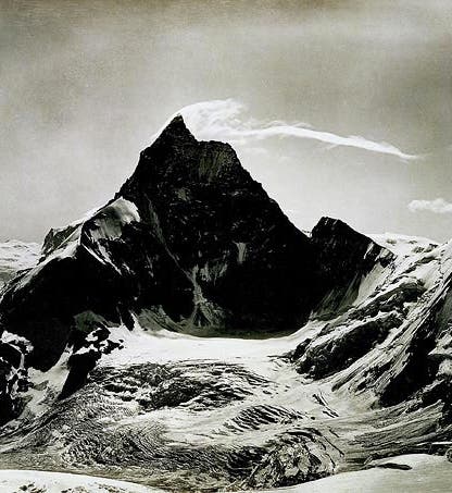 The Matterhorn, photograph by Vittorio Sella, silver gelatin print, 1885 (Fondazione Sella, Biella, via telegraph.co.uk)