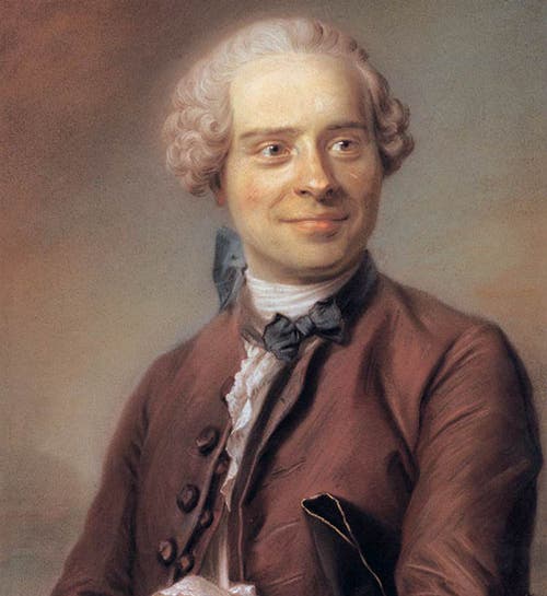 Portrait of Jean Le Rond D’Alembert, pastel on blue paper, by Maurice Quentin de La Tour, 1753, Louvre Museum (wga.hu)