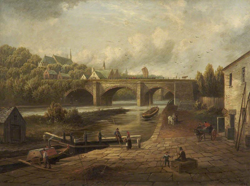 The Barton Aqueduct, by Albert Dunnington, oil on canvas, 1876, Salford Museum and Art Gallery (artuk.org)