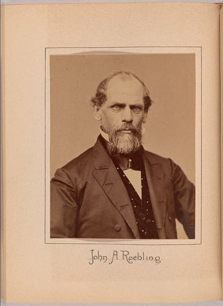 Portrait of John Augustus Roebling, photograph, ca 1869, National Portrait Gallery, Washington, D.C. (ids.si.edu)