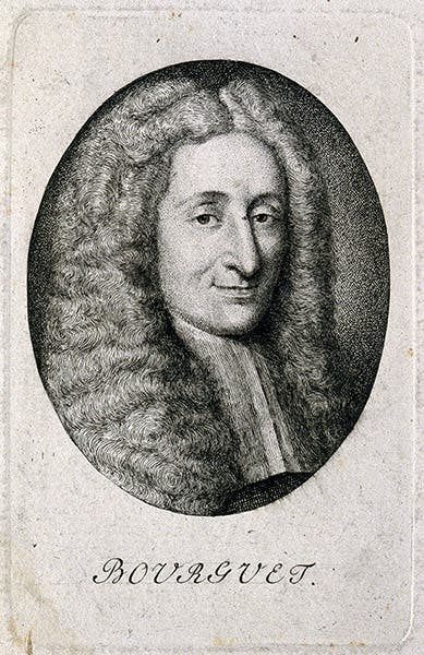 Portrait of Louis Bourguet, engraving, original source and date unknown, Wellcome Collection (wellcomecollection.org)