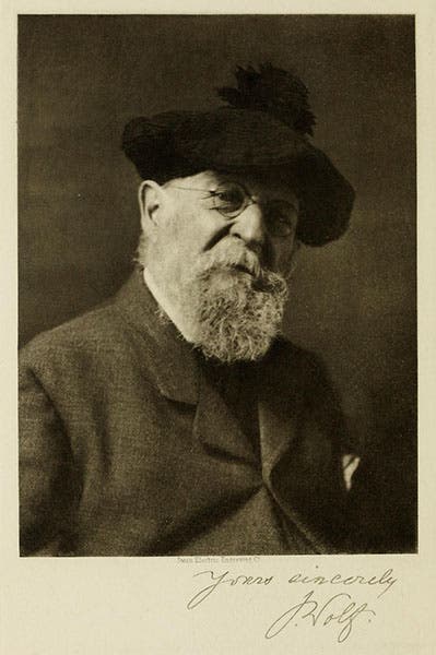 Portrait of Joseph Wolf, photograph, frontispiece to A.H. Palmer, The Life of Joseph Wolf, Animal Painter, 1895 (Linda Hall Library)