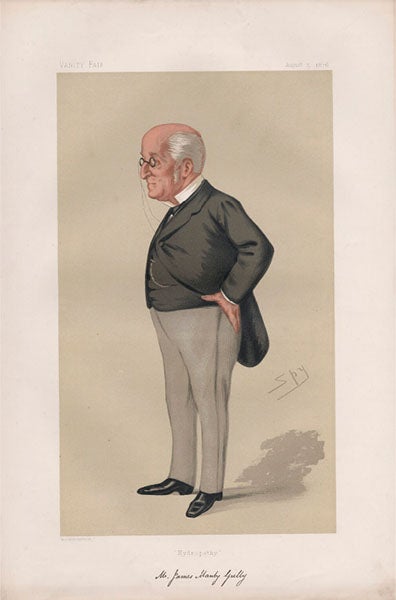 Caricature of James Manby Gully, by Leslie Ward (signing as “Spy”), Vanity Fair, Aug. 5, 1876 (npg.org.uk)