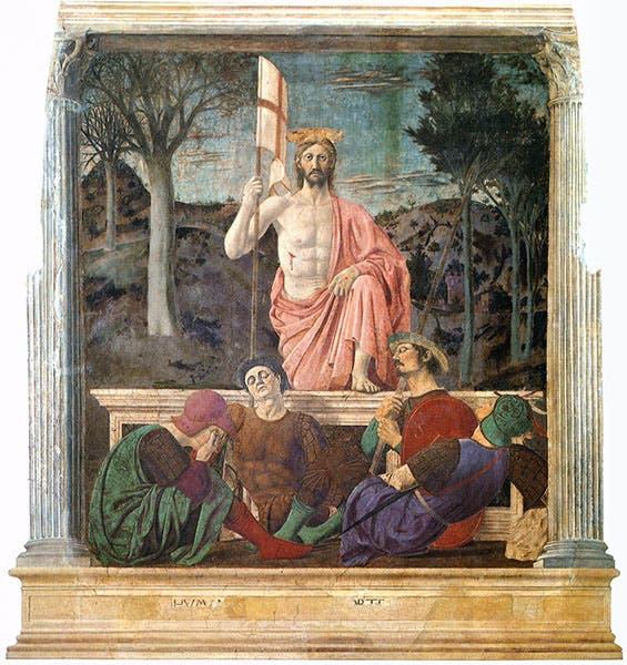 Piero della Francesca, The Resurrection, 1463-65 (Web Gallery of Art)