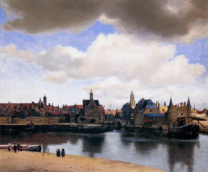 A View of Delft, by Johannes Vemeer, oil on canvas, 1659-60, Mauritshuis, The Hague (wga.hu)