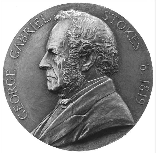 Portrait of George Stokes, 13th Lucasian Professor of Mathematics (1849-1903), bronze medallion by George William De Saulles, 1899, National Portrait Gallery, London (npg.org.uk)