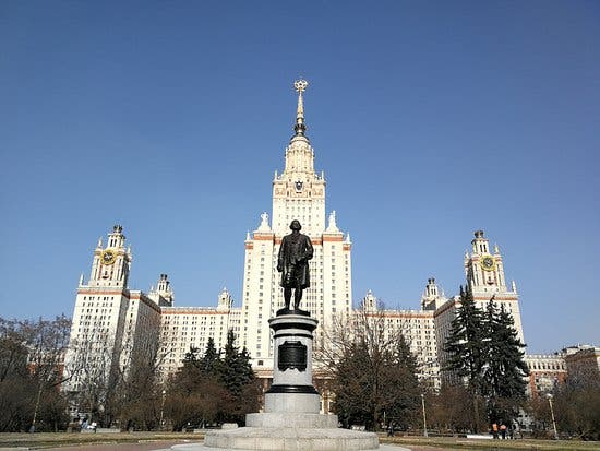 Statue of Lomonosov at Lomonosov Moscow State University (TripAdvisor.com)