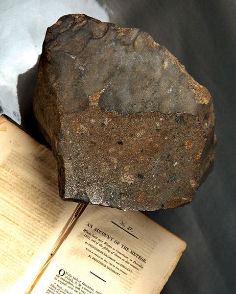 Wheatstone bridge keystone that landed in Weston and was thought to be a meteorite, still preserved at Peabody Museum, Yale (Connecticut Magazine)