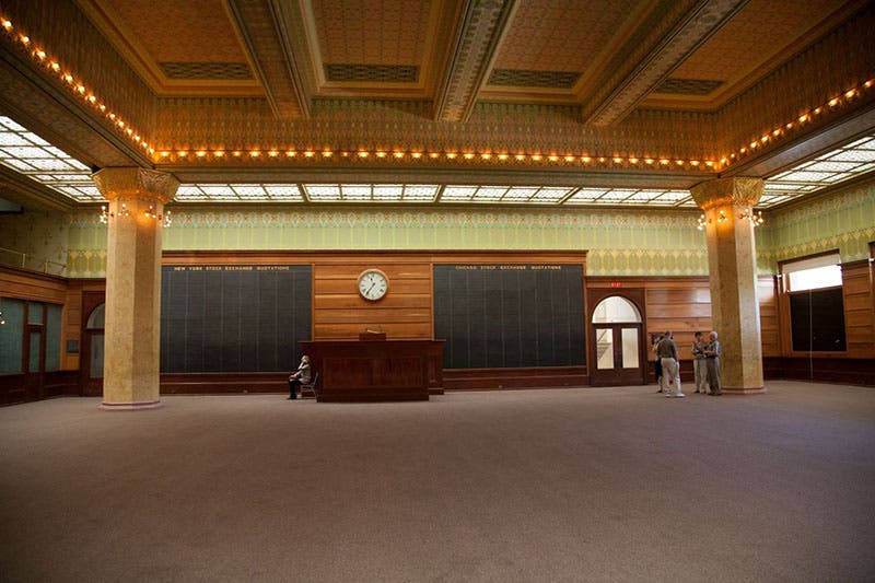 Chicago Stock Exchange, interior, designed by Louis Sullivan, 1893, photograph by author