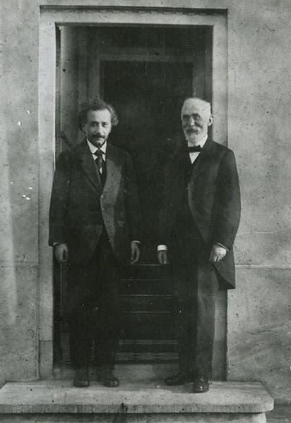 Hendrik Antoon Lorentz and Albert Einstein, photograph, Leiden, 1922 ((www.nobelprize.org)