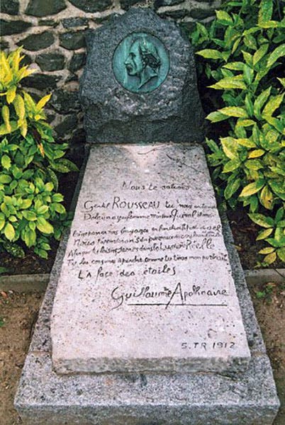 Gravestone of Henri Rousseau, sculpted by Constantin Brâncusi, with poem by Guillaume Apollinaire, Bagneux Cemetery, Île-de-France, Paris (tate.org.uk)