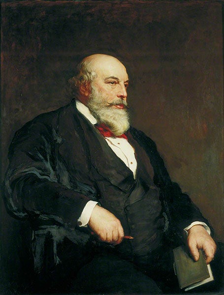 Portrait of Horace Jones,oil on canvas, by Walter William Ouless, 1886, in the Guildhall Art Gallery, London (artuk.org)