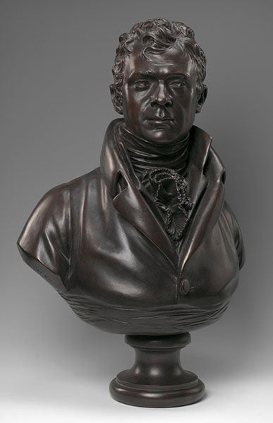 Portrait bust of Robert Fulton, by Jean-Antoine Houdon, 1803, copy made in 1908, National Portrait Gallery, Washington, D.C. (npg.si.edu)