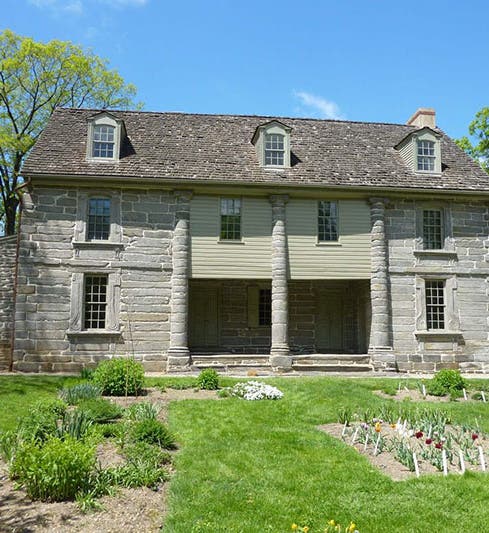 John Bartram’s garden house, Philadelphia, modern photograph (atlasobscura.com)