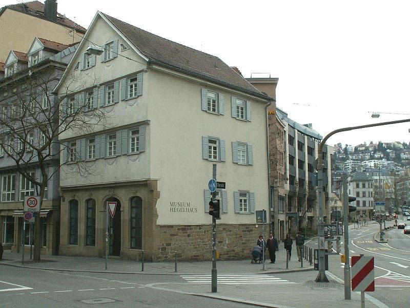 The house where Hegel was born in Stuttgart, now the Hegel Museum (Wikimedia commons)