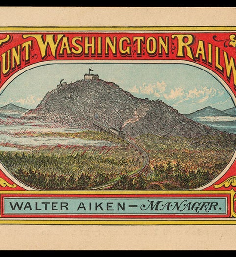 Advertising card, Mount Washington Cog Railway, 1880s? (ephemerasociety.org)