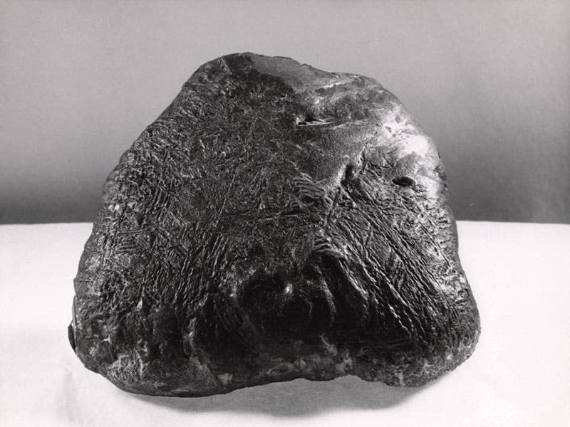 Nature-etched meteorite revealing Widmanstätten pattern, found at Fort Stockton, Texas, in 1952, now at Texas Christian University (nasa.gov)