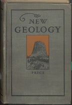 Embossed front cloth cover, The New Geology, by George McCready Price, 1923 (Linda Hall Library)