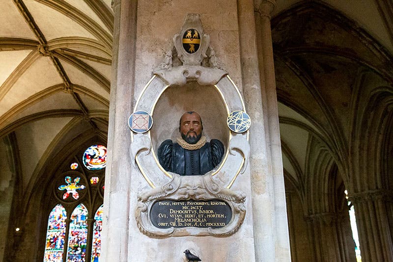 Memorial for Robert Burton at Christ Church Cathedral, Oxford (chch.ox.ac.uk)