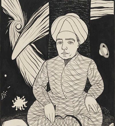 “Sir James Jeans and the Mysterious Universe,” caricature by Powys Evans, 1932 (National Portrait Gallery, London)