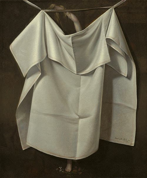 Venus Rising from the Sea, a trompe l’oeil painting by Raphaelle Peale, oil on canvas, ca 1822 (Nelson-Atkins Museum of Art, Kansas City)