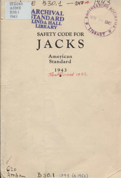 Safety Code for Jacks