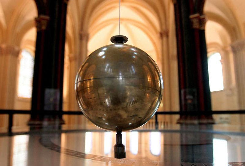 Bob from 1855 Foucault pendulum, from Arts-et-metiers.net