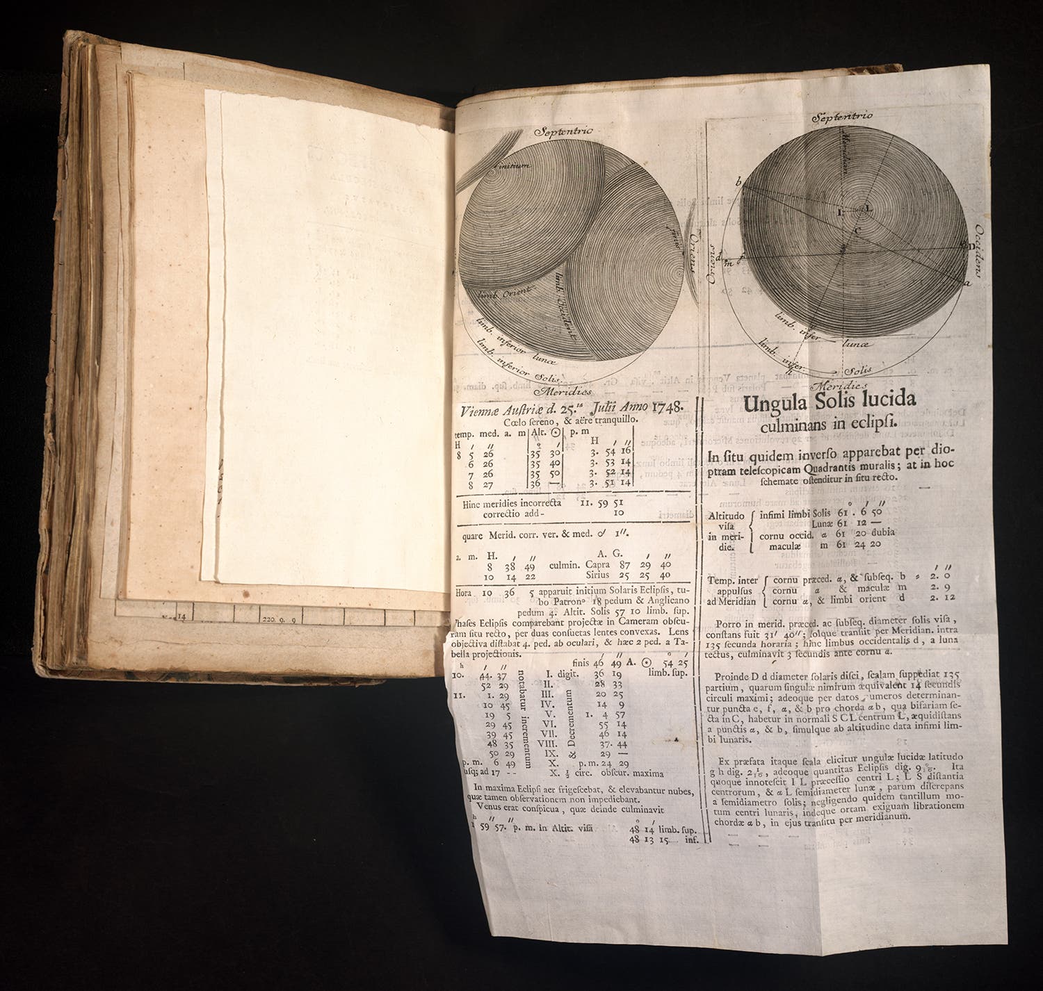Giovanni Jacope de Marinoni, Ungula Solis lucida culminans in eclipsi. [Vienna: 1748?].