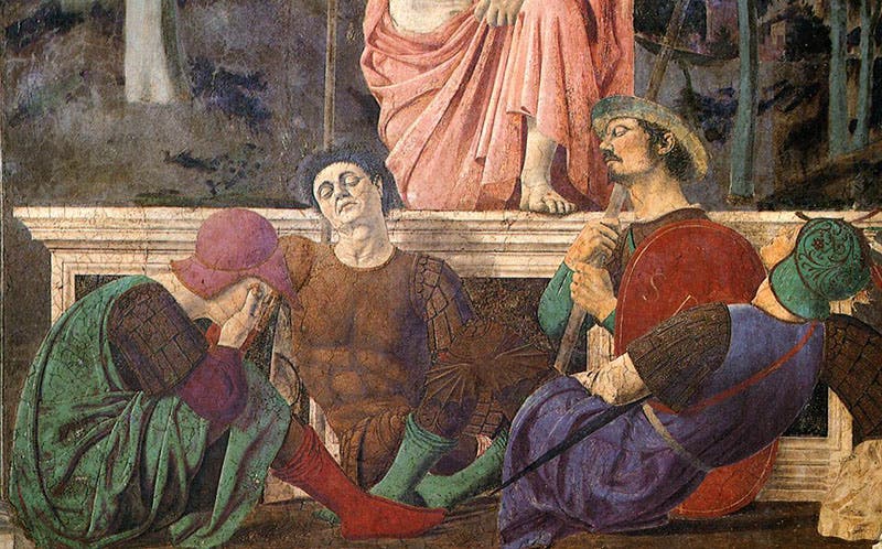 Self-portrait of Piero, center-left, detail of third image (Web Gallery of Art)